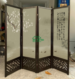 Bình phong gỗ thuyền hoa